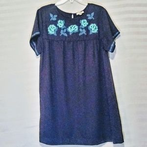 Umgee Embroidered Front Dress